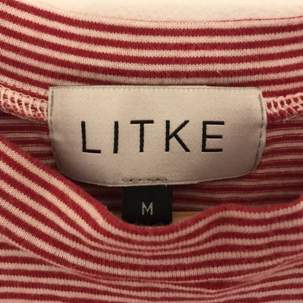 LITKE Red & White Striped Tee-Shirt